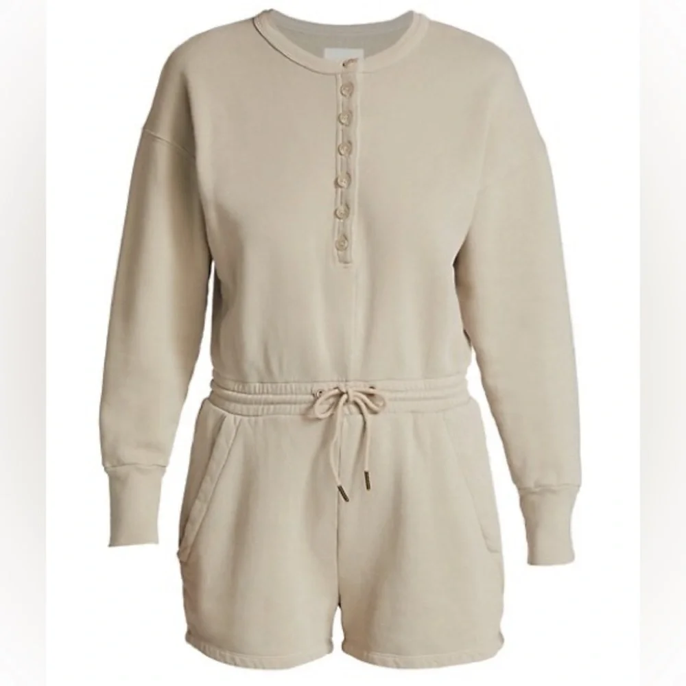 NWOT Citizens of Humanity LouLou Fleece Romper Size Large in Feather Z233-31 - Picture 3 of 3